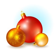 Christmas icon with the balls N2