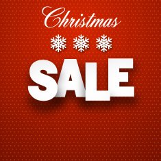 Paper christmas sale sign N2