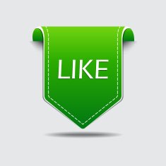 Like Label Icon Set