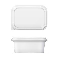 White margarine spread template