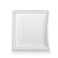 Blank white plastic sachet N11