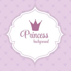 Princess Crown Background Vector Illustration N19