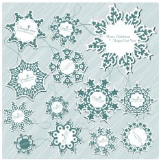 Set of christmas tags N4