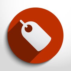 Vector label web icon N6