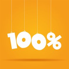 Percentage hanging label N4