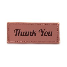 Old vintage leather label