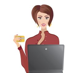 Woman with Credit Card N2