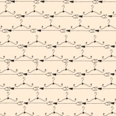 Seamless fashion pattern with arrows and hangers N2
