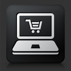 Black Square Button with Online Shopping N2
