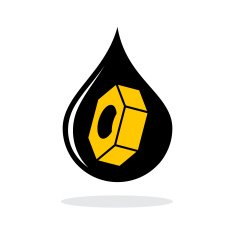 Abstract oil industry sign