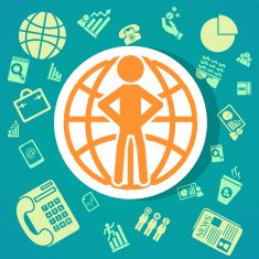 Office finance icons Illustration eps10