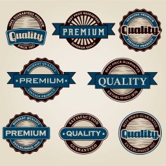 Vintage Quality Labels