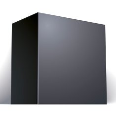 Vector blank black box isolated on white background