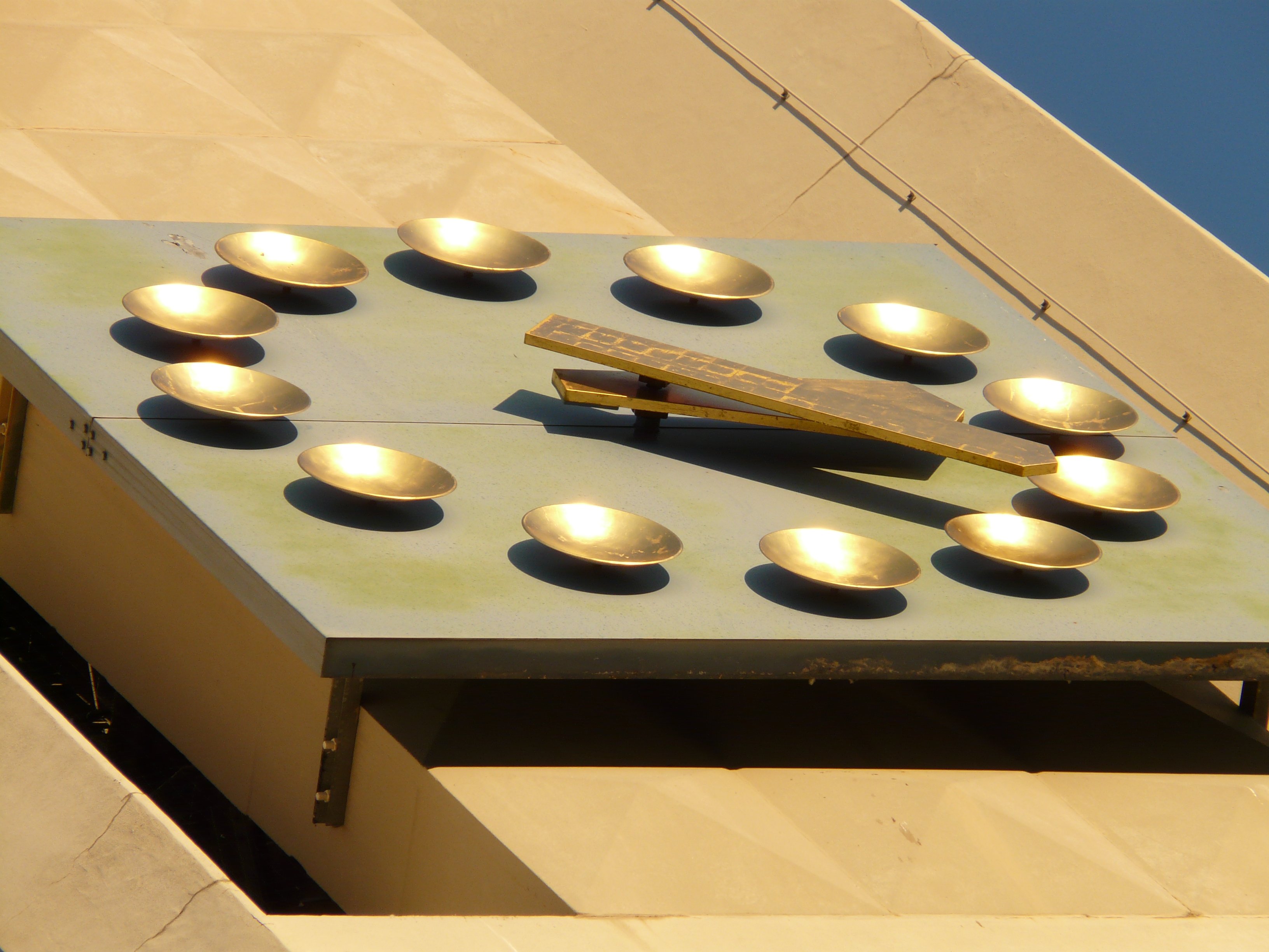 Shiny golden church clock free image download