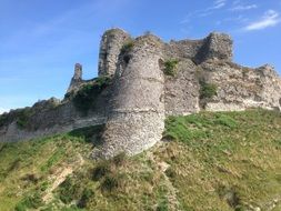 ruined castle in france