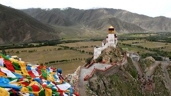 temple complex in tibet