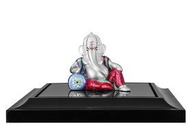 silver figure of indian god ganesha