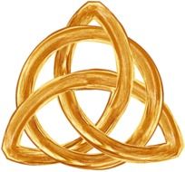 trinity gold symbol drawing