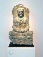 buddha statue in a museum