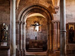 crucifix in the chapel of the castle in Nuremberg