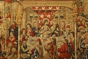 last supper painting drawing