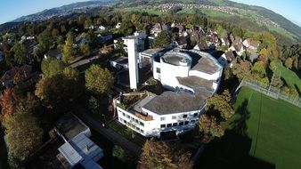 st gallen rotmonten church aerial view