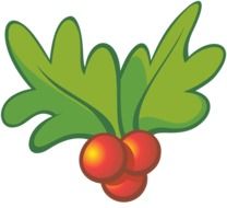 christmas holly berry drawing
