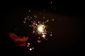 Photo of sparklers of fireworks