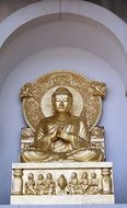 Golden Buddha sculpture