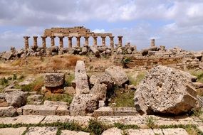 ruins of selinunte in sicily