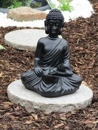 statue of buddha in a garden
