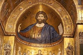 golden interior of sicily church in montreal