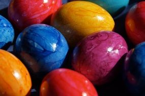 easter greeting eggs