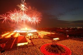 fireworks temple