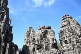 Ruins of the temple in Cambodia