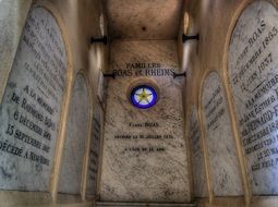 grave in a cemetery in Paris