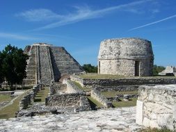 Ruins of the ancient Mayan civilization in Mexico