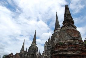 ancient Buddhist temple in Ayutthaya, Thailand