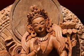 statue of tara female peaceful manifestation
