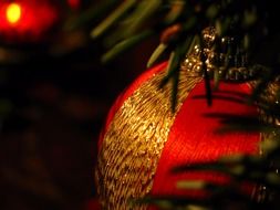 x-mas gold festive decoration