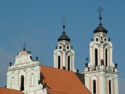 Spiers of the church of St. Catherine in Lithuania