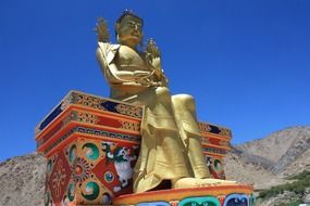 nubra buddhism temple, tibet