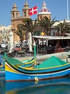 fishing boat on the coast in Malta