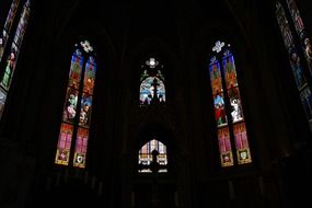 stained glass windows in hohenzollern chapel
