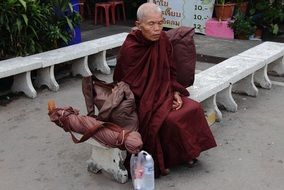buddhist monk traveler