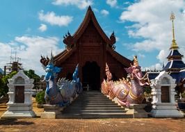 temple complex of North Thailand