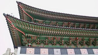 temple roof in korea