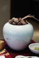 chinese food with shiitake mushrooms