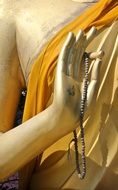 buddha statue's hand
