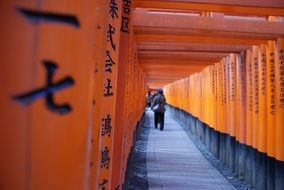 long passage to the temple